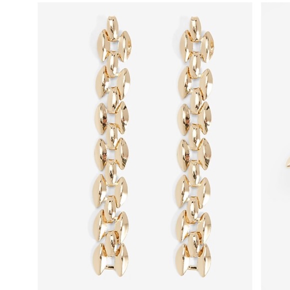 🧡EXPRESS Interlocking Chain Drop Earrings - Picture 2 of 6